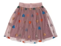 THE NEW Nicolette nederdel adobe rose med hjertebroderi